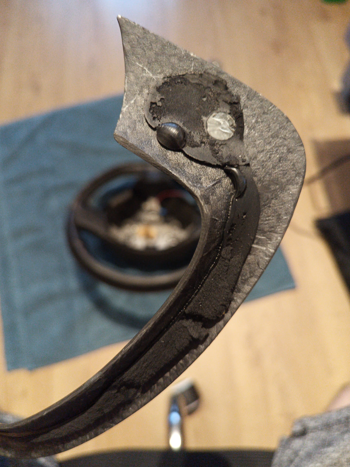 Carbon piece removed